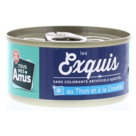 Gelée au Thon et à la Crevette Les Exquis pour Chat - TOUS MES AMIS - 80g