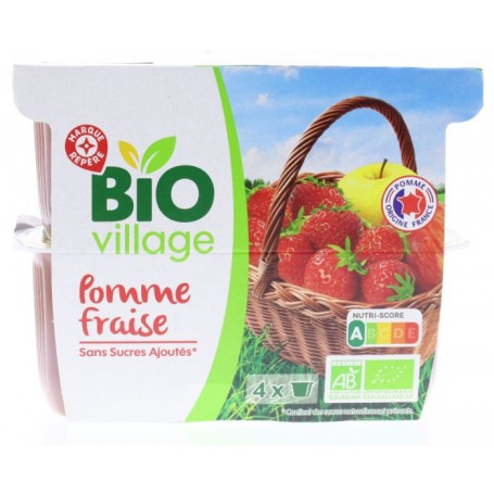 Compote Pomme SSA - Bio Village - 400 g