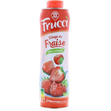 Sirop de Fraise - FRUCCI - 75cl - Drive Z'eclerc