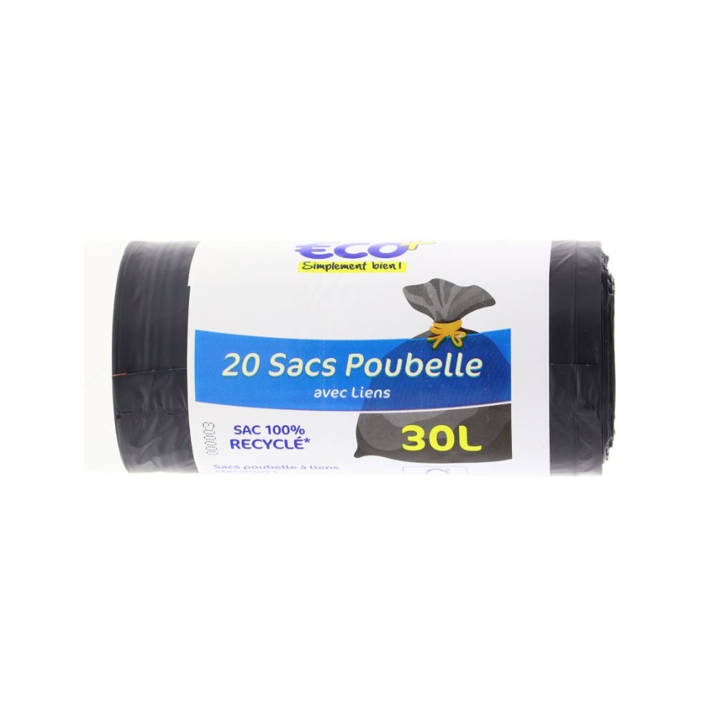 Sacs Poubelle 30Lx20 - ECO+ - Drive Z'eclerc