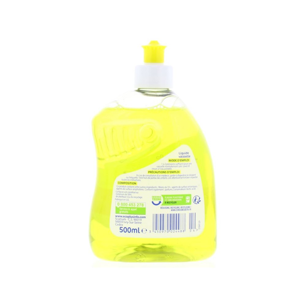 Liquide Vaisselle Concentré Citron et Aloe Vera Ecover 5L