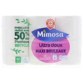 Papier Hygiénique Blanc double épaisseur x6 - Mimosa