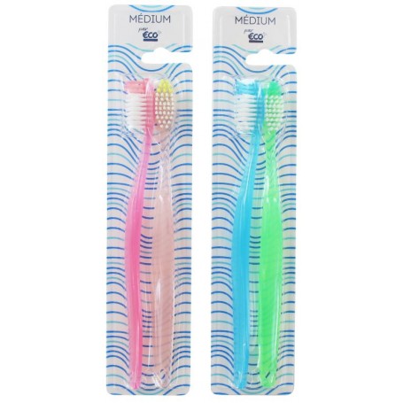 Brosse à dents Medium x2 - ECO+