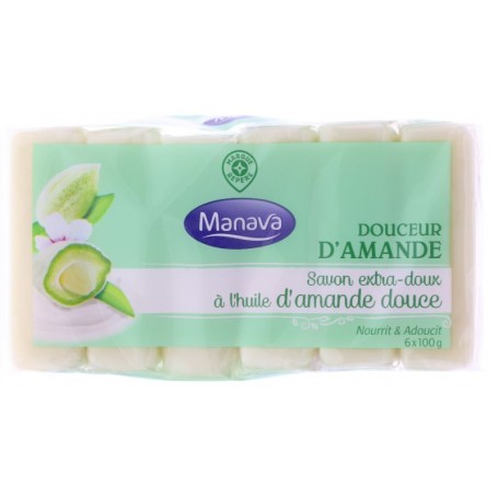 Savon de Toilette Douceur d'Amande - MANAVA - 6x100g (600g)