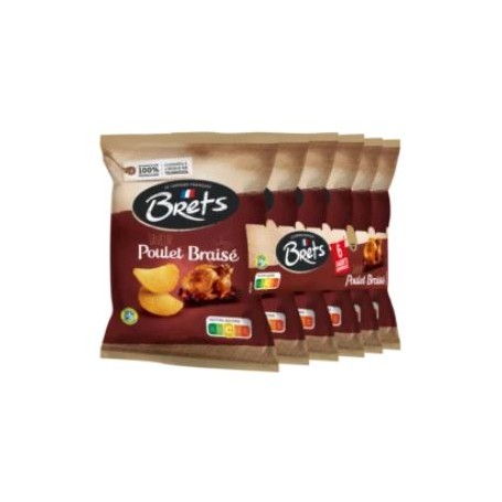  Chips Saveur Poulet Braisé - BRET'S - 6x25g (150g)