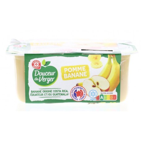 Desserts Pomme-Banane - DOUCEUR DU VERGER - 4x100g (400g)