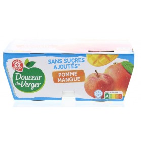 Compotes Pomme-Mangue - DOUCEUR DU VERGER - 4x100g (400g)