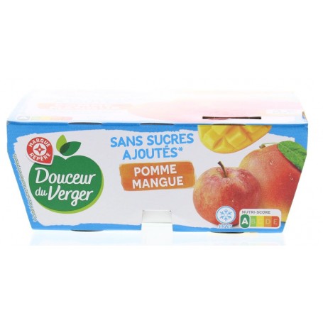 Compotes Pomme-Mangue - DOUCEUR DU VERGER - 4x100g (400g)