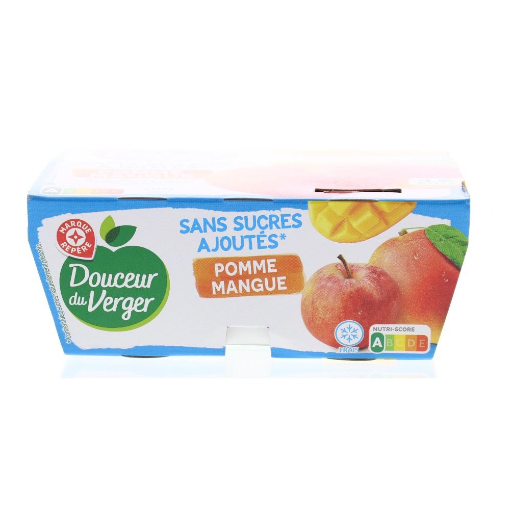 Compotes PommeMangue DOUCEUR DU VERGER 4x100g (400g) Drive Z'eclerc
