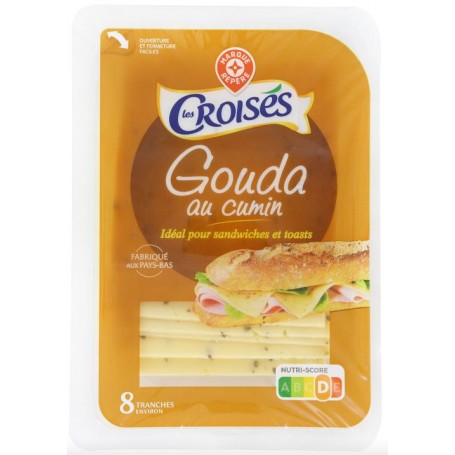 Tranchettes de Gouda au Cumin - LES CROISES - 200g