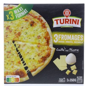 Pizzas 3 Fromages - TURINI - 3x350g (1050g)