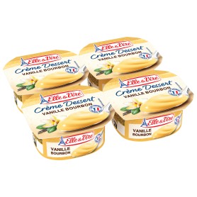 Crème Dessert Vanille - ELLE  VIRE - 4x100g