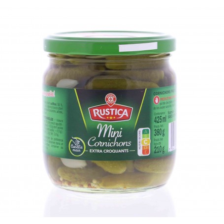 MINI CORNICHONS 210G RUSTICA