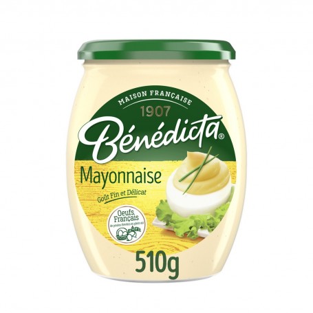 Mayonnaise Nature Bénédicta Bocal 510g