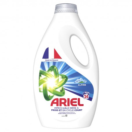 Ariel Lessive Liquide, 24 Lavages, Alpine