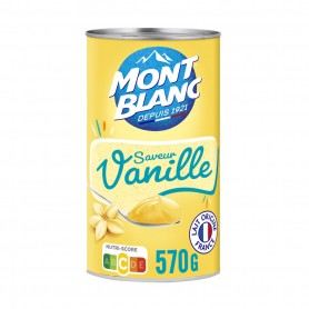 MONT BLANC Crème dessert Boîte Saveur Vanille 570g