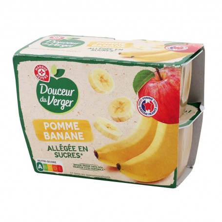 COMPOTES ALL POMME BANANE 4X100G DOUCEUR DU VERGER