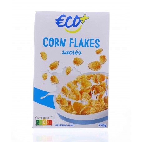 CORN FLAKES AU SUCRE 750G ECO+
