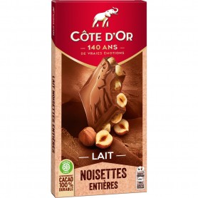 TABLETTE COTE D'OR 180G BLOC LAIT NOISETTE