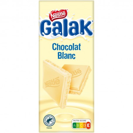 Tablette Chocolat Blanc GALAK 100g