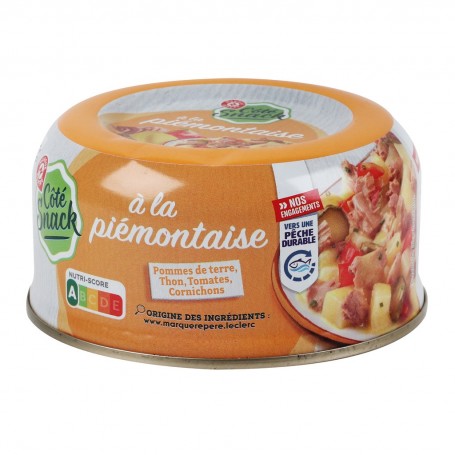 SALADE PIEMONTAISE AU THON 250G COTE SNACK