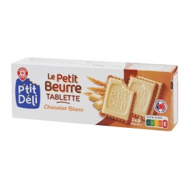 PETIT BEURRE TABLETTE CHOCOLAT BLANC 150G PTI DELI