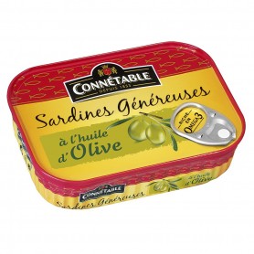1/5 Sardines Généreuses à l'huile d'olive 140g CONNETABLE