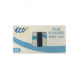 LOT DE 2 PILES ALCALINES 3R12 ECO+ 