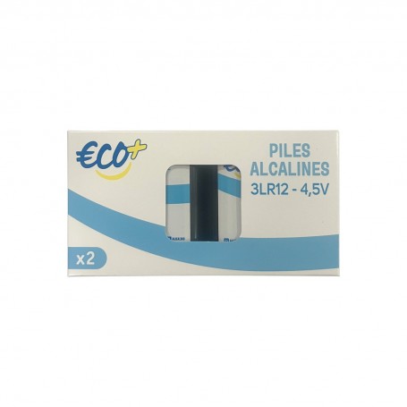 LOT DE 2 PILES ALCALINES 3R12 ECO+ 
