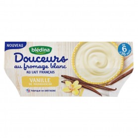 Douceur au Fromage Blanc Vanille dès 6 mois - BLEDINA - 4x100g (400g)