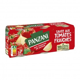 PANZANI SAUCE TOMATE FRAICHE NATURE 190x3
