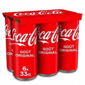Canettes Coca Cola - 6x33cl