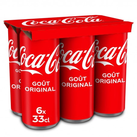Canettes Coca Cola - 6x33cl