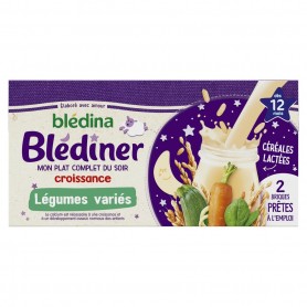 Céréales Lactées Légumes Variés - BLEDINER - 2x250ml (500ml)
