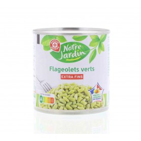 FLAGEOLETS VERTS EXTRA FINS 265G NOTRE JARDIN