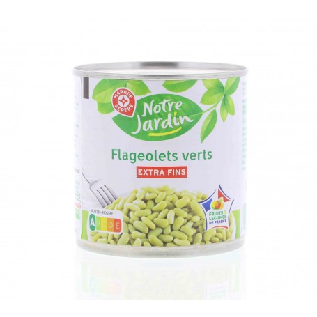 FLAGEOLETS VERTS EXTRA FINS 265G NOTRE JARDIN