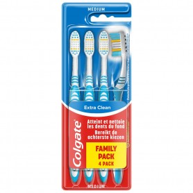 COLGATE EXTRA CLEAN BROSSE A DENT MEDIUM X4