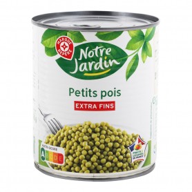 PETITS POIS EXTRAFINS 4/4 560G NOTRE JARDIN