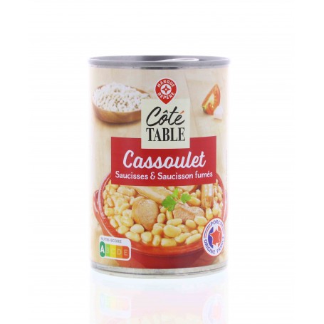 CASSOULET SAUCISSES ET SAUCISSONS FUMES- COTE TABLE - 420G