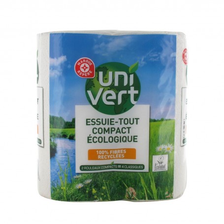 ESSUIE TOUT ECOLABEL COMPAK 4 ROULEAUX - UNI VERT
