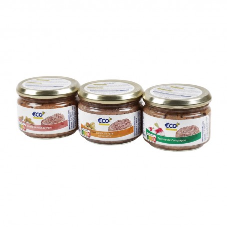 VERRINES DE PATES 3X180G ECO+