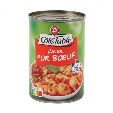 RAVIOLI PUR BOEUF 400G COTE TABLE