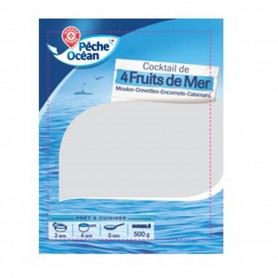 COCKTAIL FRUITS DE MER SACHET 500G PECHE OCEAN