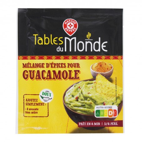 MELANGE D'EPICES POUR GUACAMOLE 20G TABLE DU MONDE