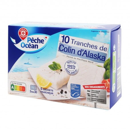 TRANCHES COLIN ALASKA X10 1KG SURG PECHE OCEAN