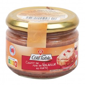 CONFIT FOIE VOLAILLE AU PORTO 180G COTE TABLE
