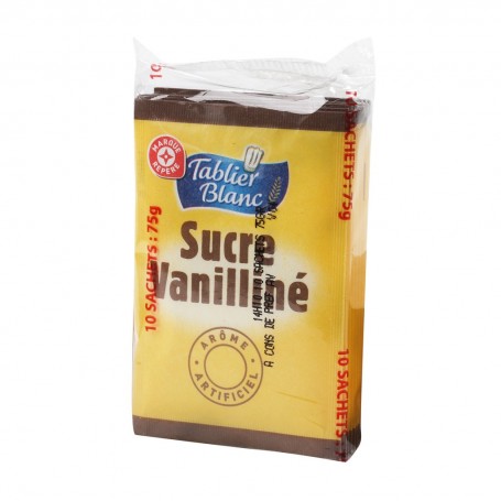 SUCRE VANILLINE X10 75G TABLIER BLANC