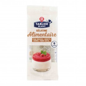 GELATINE FEUILLE SACHET 17G TABLIER BLANC