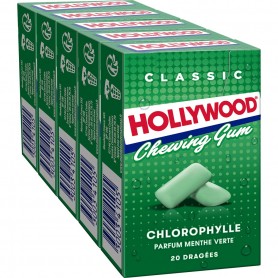Chewing Gum Hollywood Dragées Chlorophylle x5