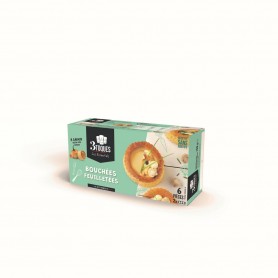 ETUI DE 6 BOUCHEES FEUILLETES 159G 3 TOQUES
